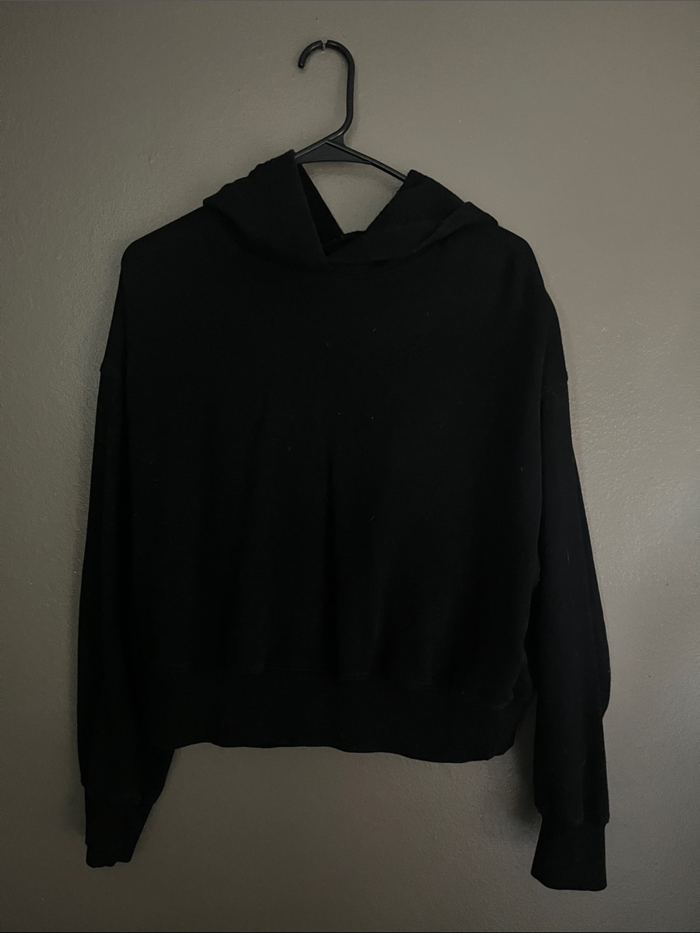 Old Navy Black Women's Cropped Hoodie